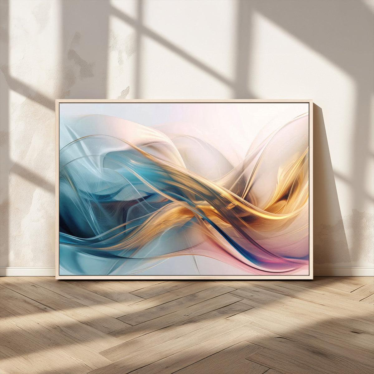 Abstract Flowing Colors Wall Art Canvas Print