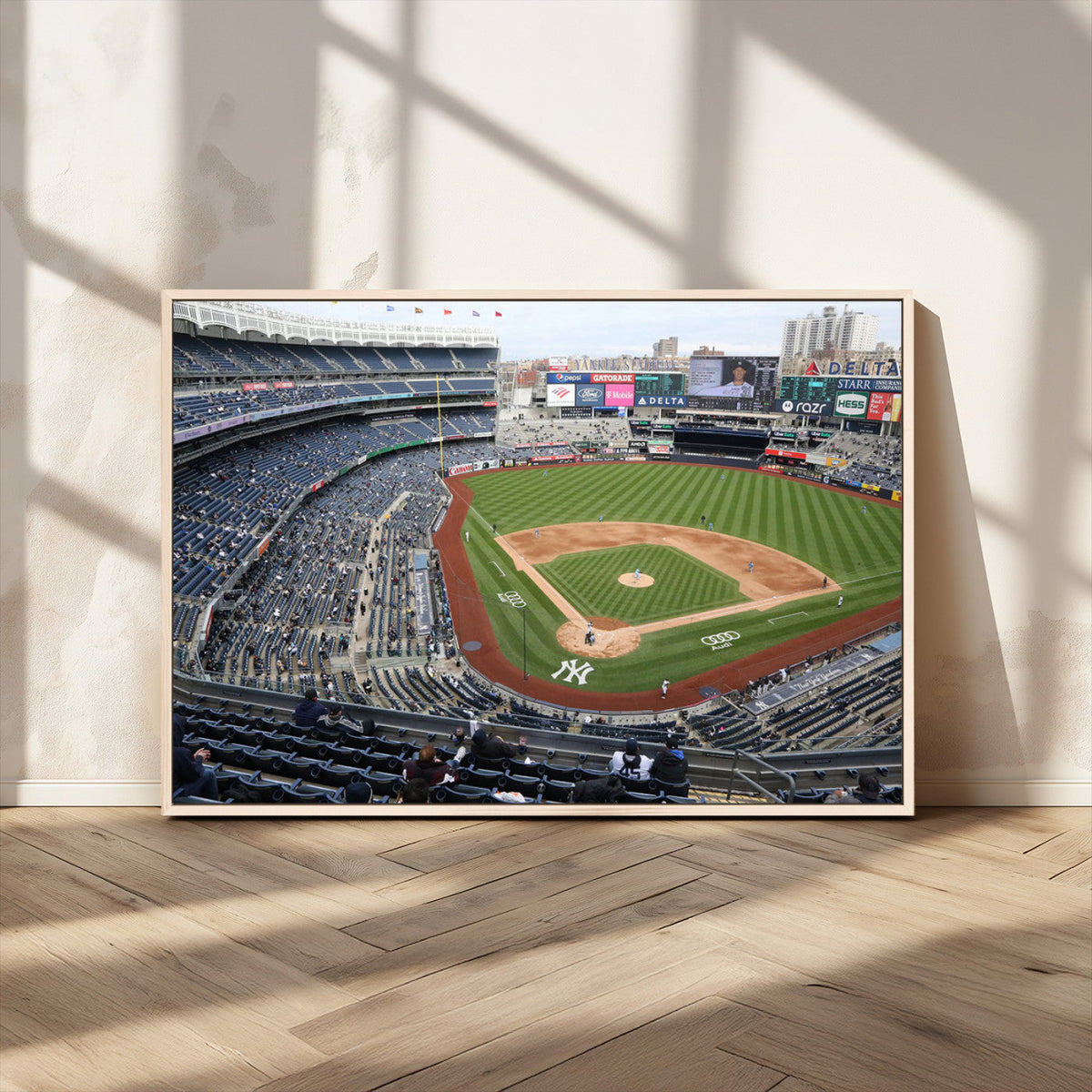 New York Yankees Baseball Team Print - Yankee Stadium Wall