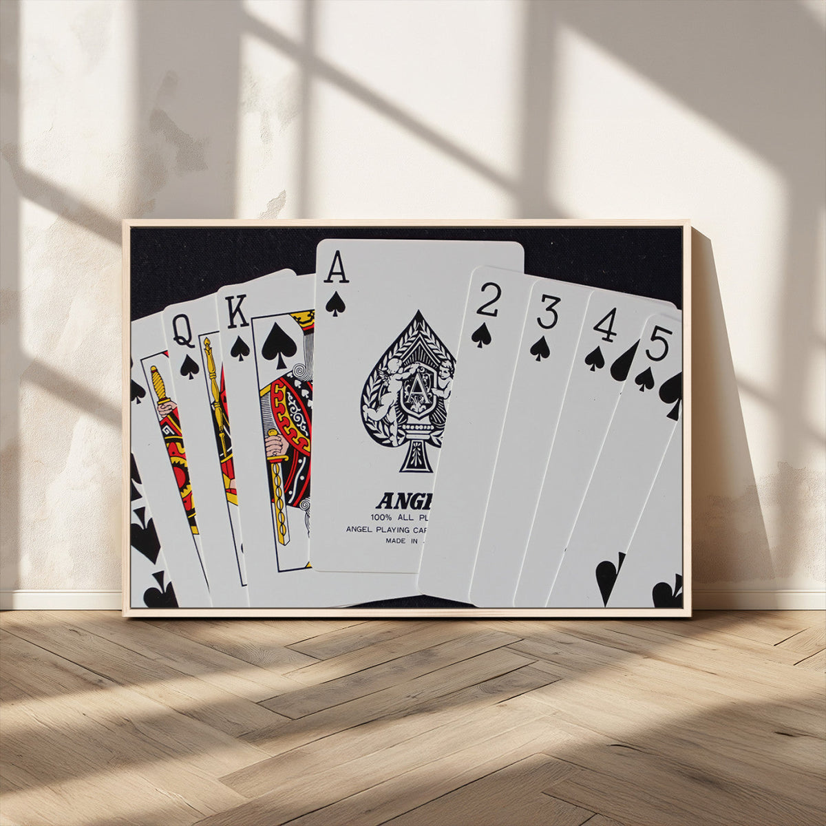 Poker Wall Art - Playing Cards Canvas Wall Art Print - Ace