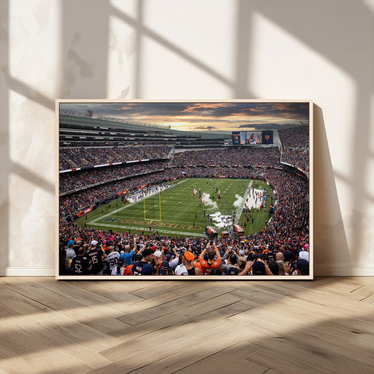 Chicago Bears Soldiers Field Wall Art Canvas Print – Framed