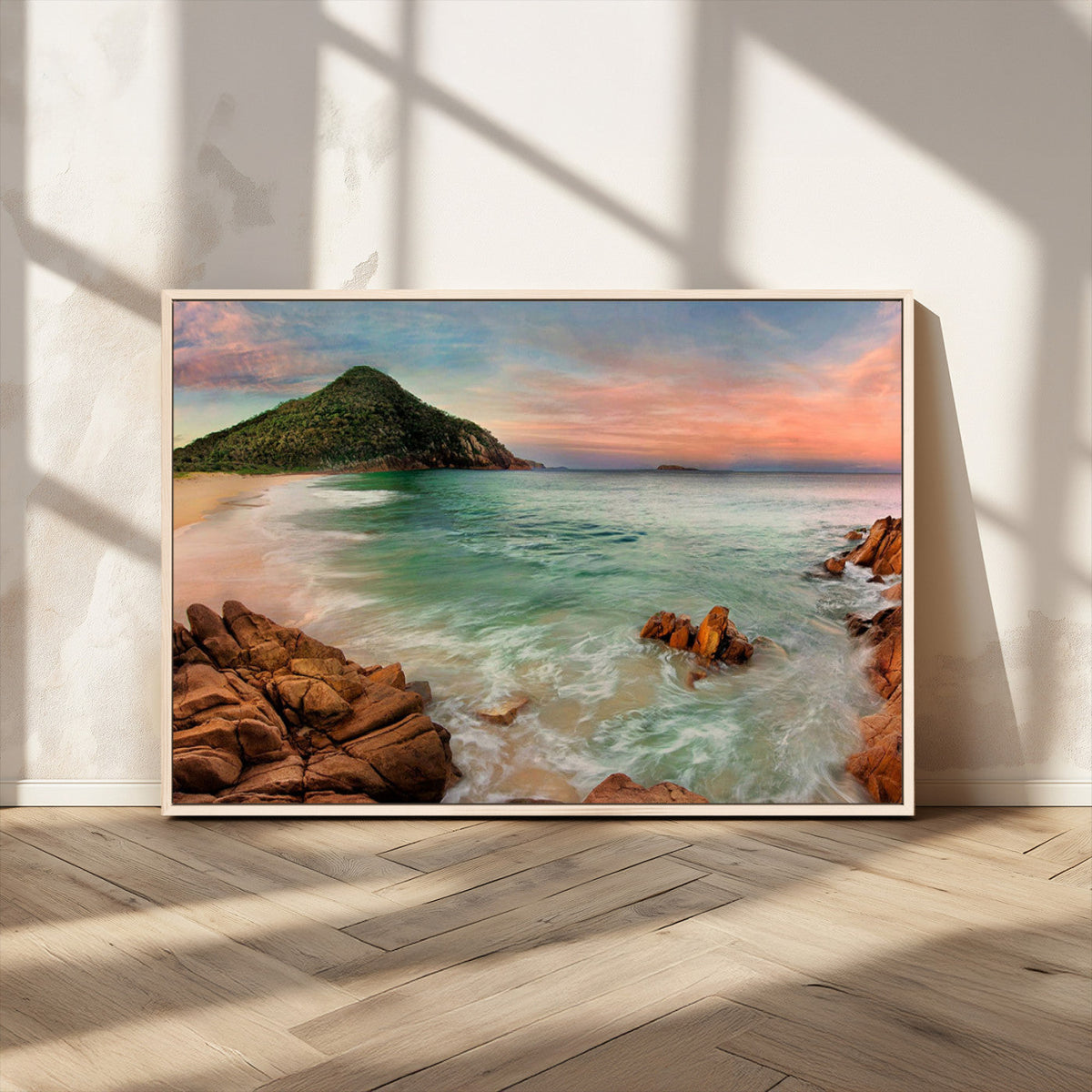Coastal Landscape Wall Art Canvas Print – Rocky Shore and