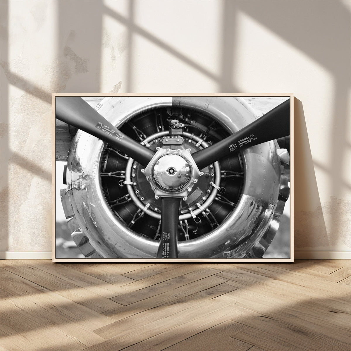 Vintage Airplane Wall Art Canvas Print