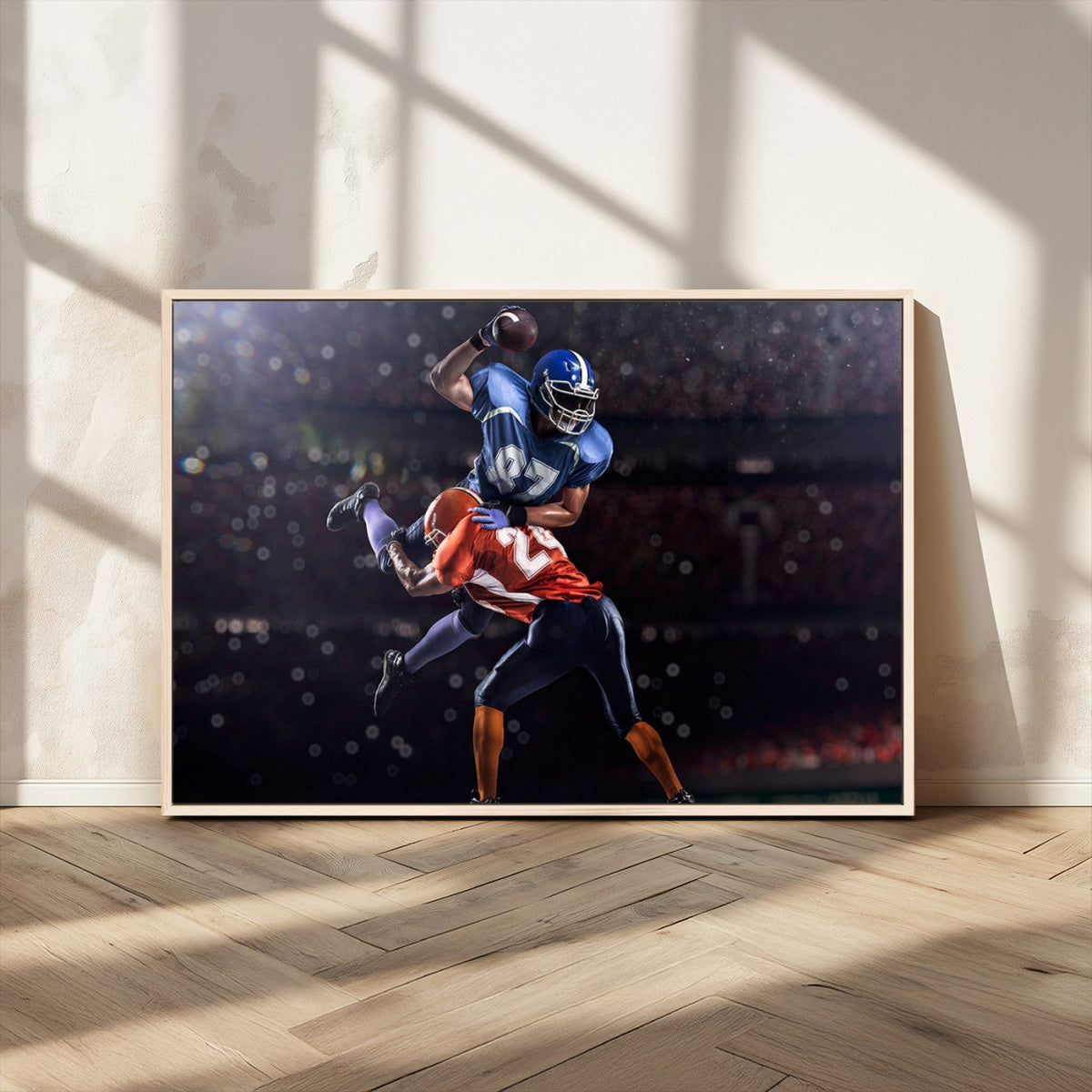 American Football Wall Art Canvas Print, Stadium Sport Wall