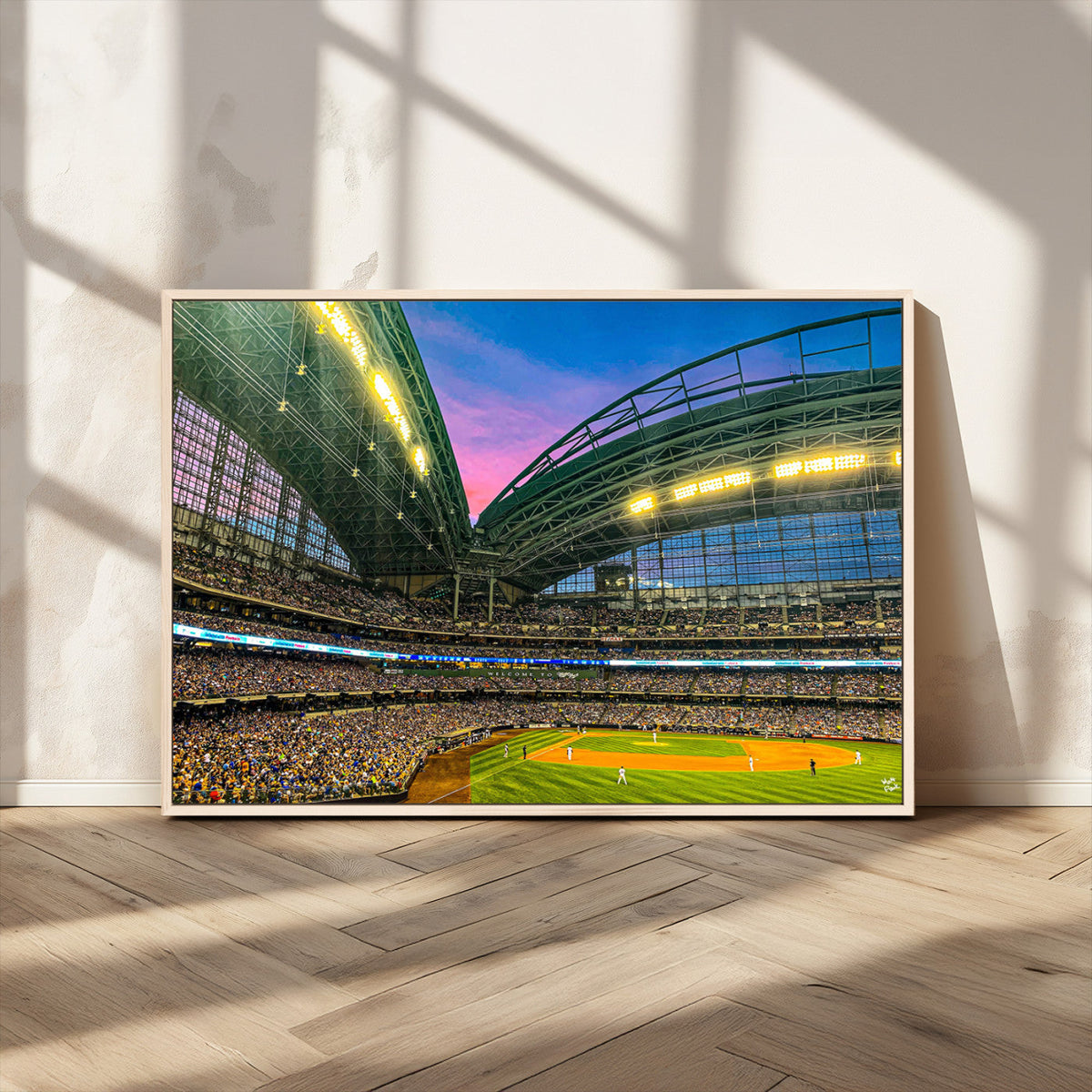 Milwaukee Brewers Baseball Team Print Canvas- American