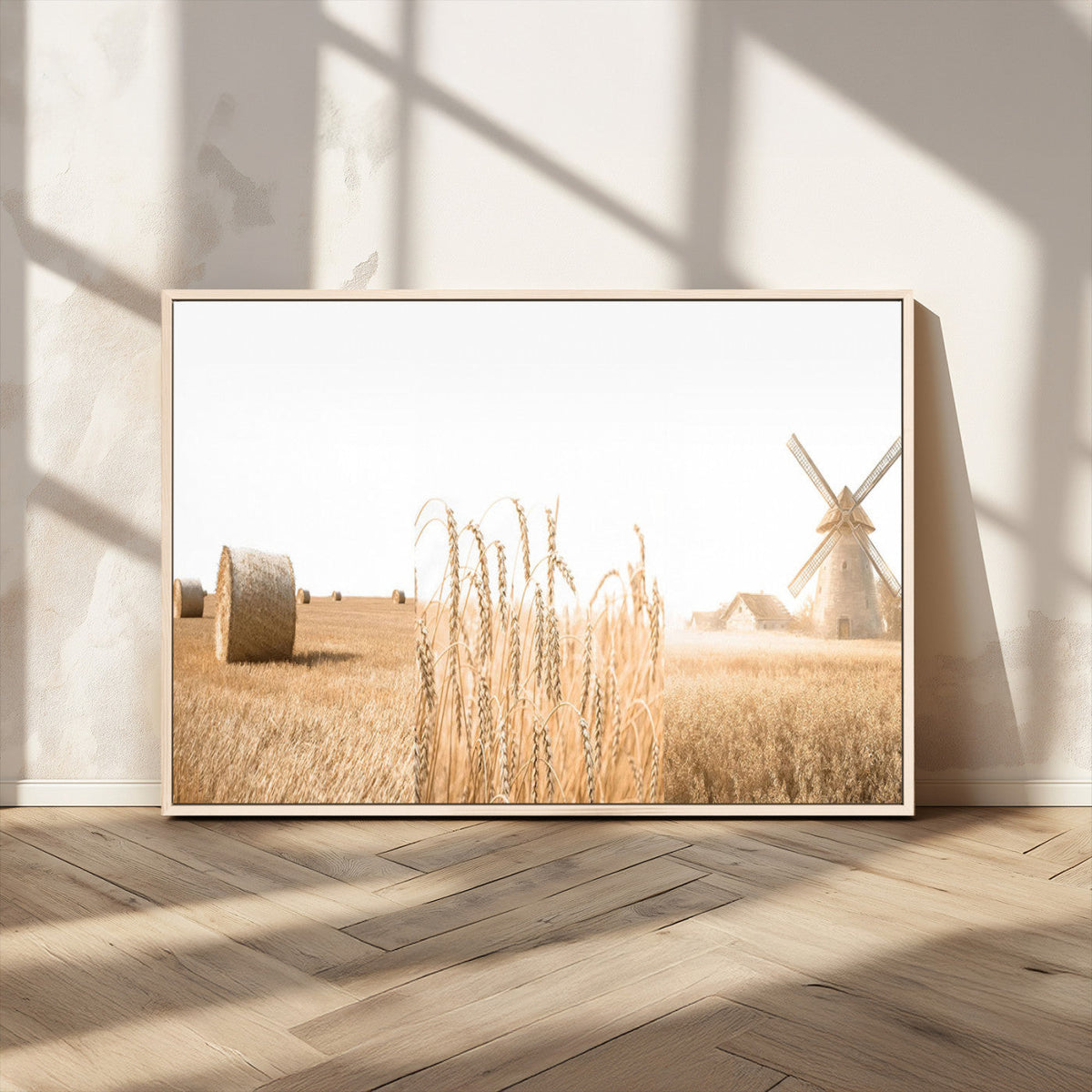 Vintage Farmhouse Triptych Wall Art – Giclée Canvas