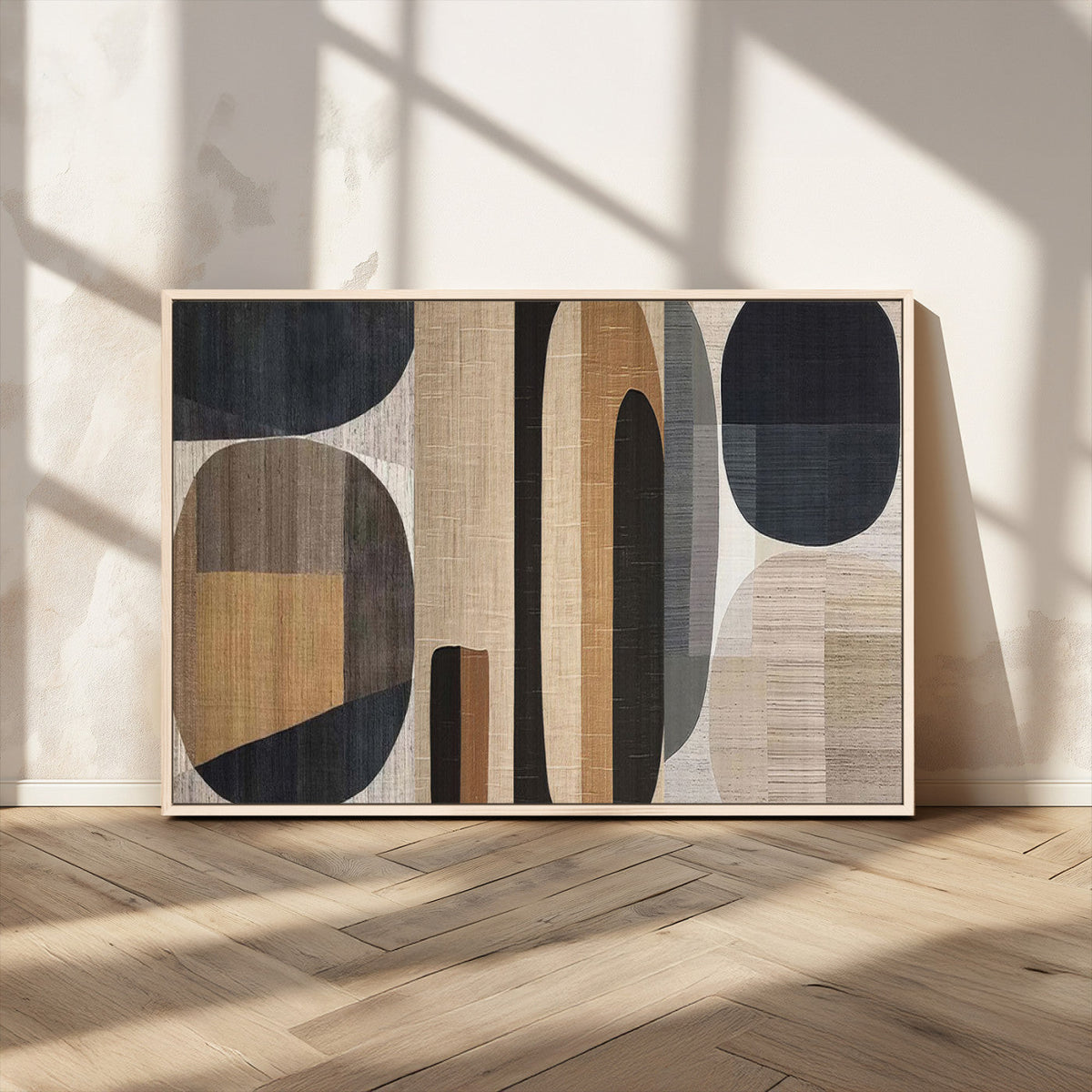 Wabi Sabi Canvas Print - Geometric Abstract Wall Art Canvas