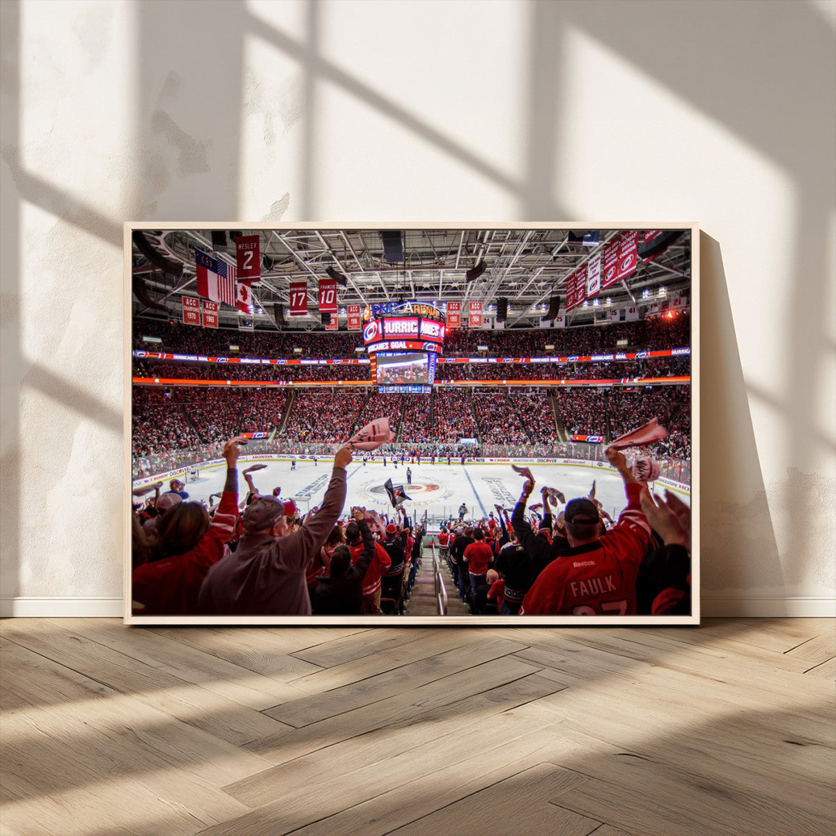 Carolina Hurricanes Ice Hockey Stadium Wall Art, Carolina