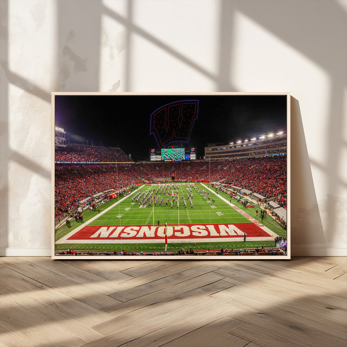 Wisconsin Badgers Football Team Print Canvas- Madison Camp