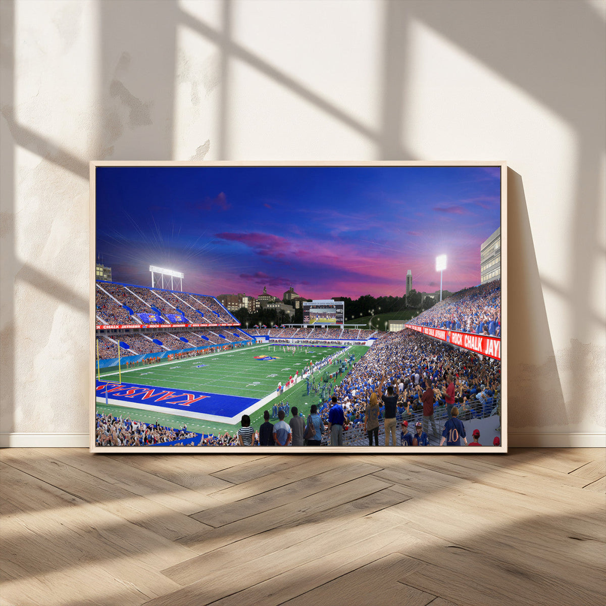 University of Kansas Jayhawks Football Team Print Canvas-