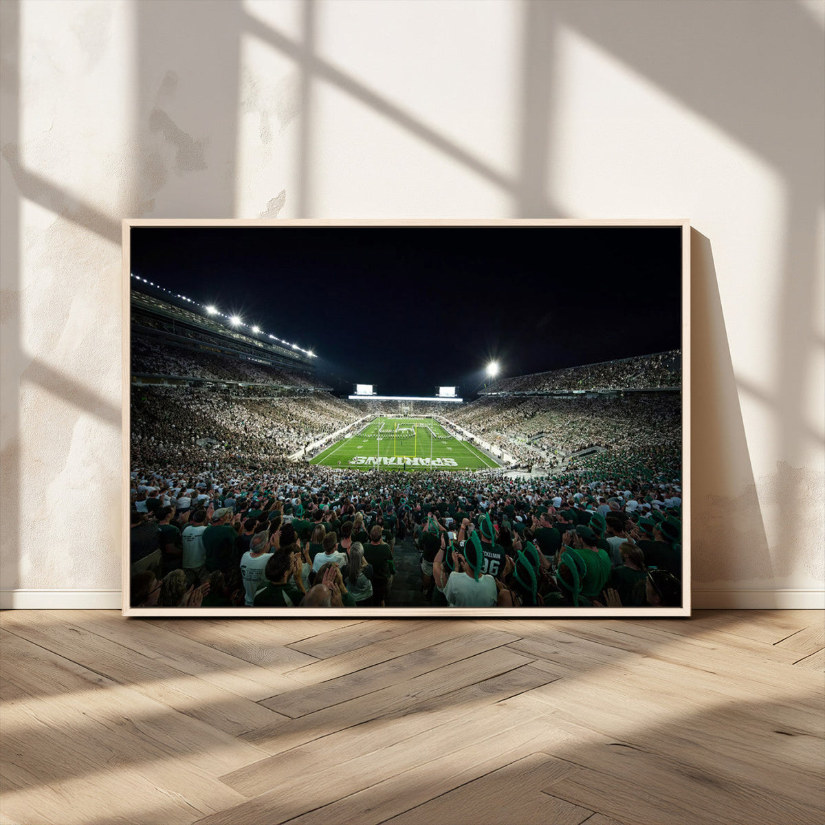 Framed Michigan State Spartans Football Team Print - East