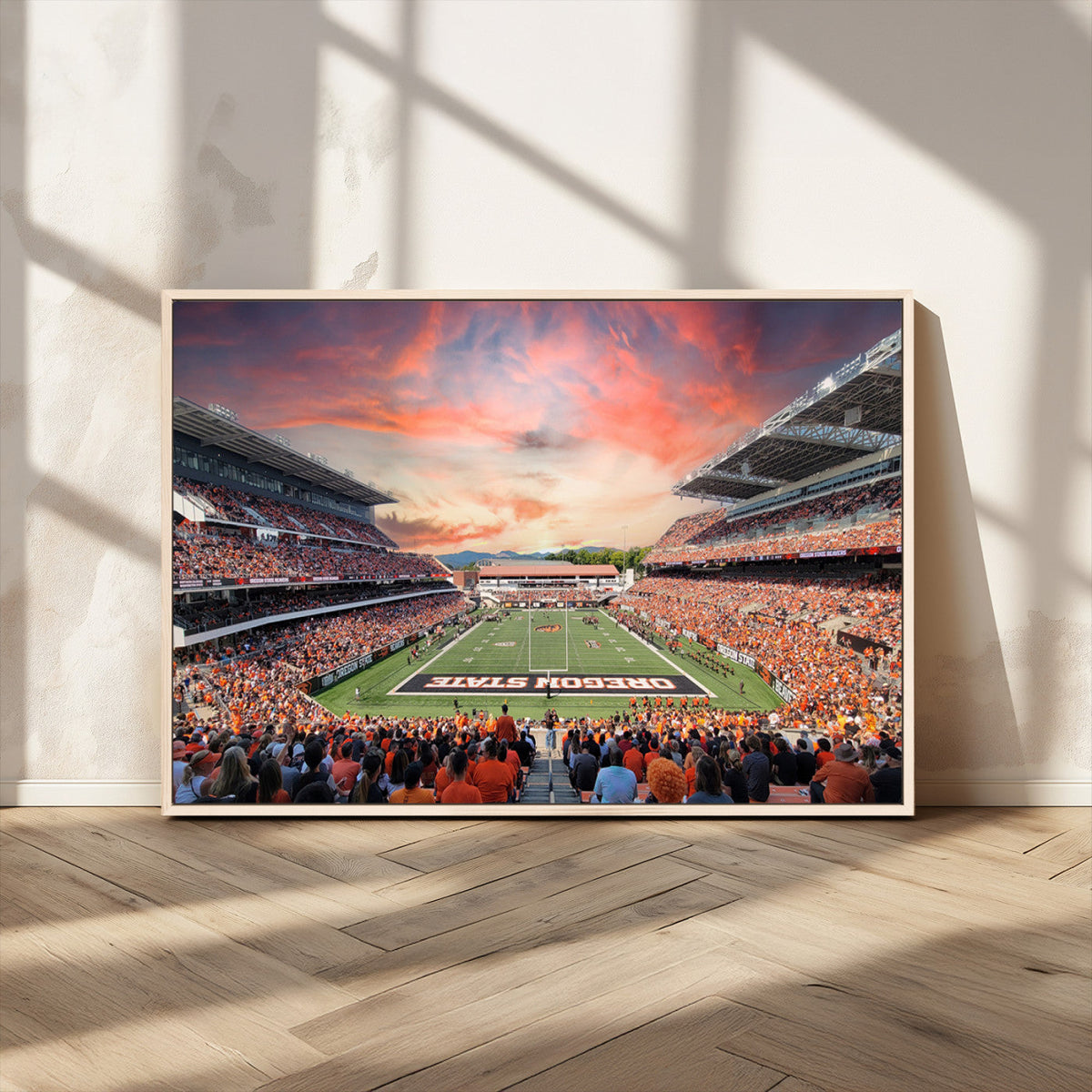 Oregon State Beavers Football Team Print - Corvallis Reser