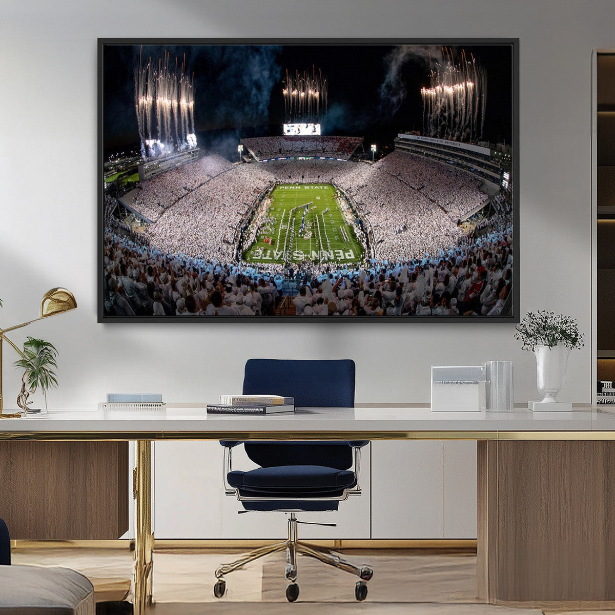 Penn Stadium Football Wall Art Canvas Print, Pennsylvania