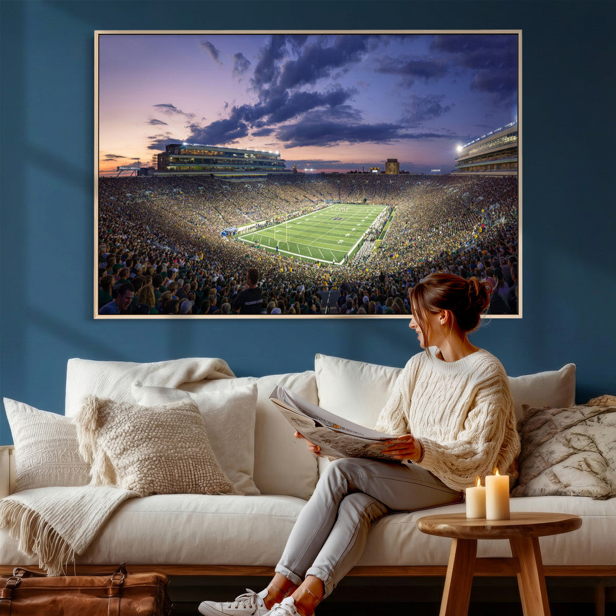 Notre Dame Fighting Irish Football Team Print - Notre Dame