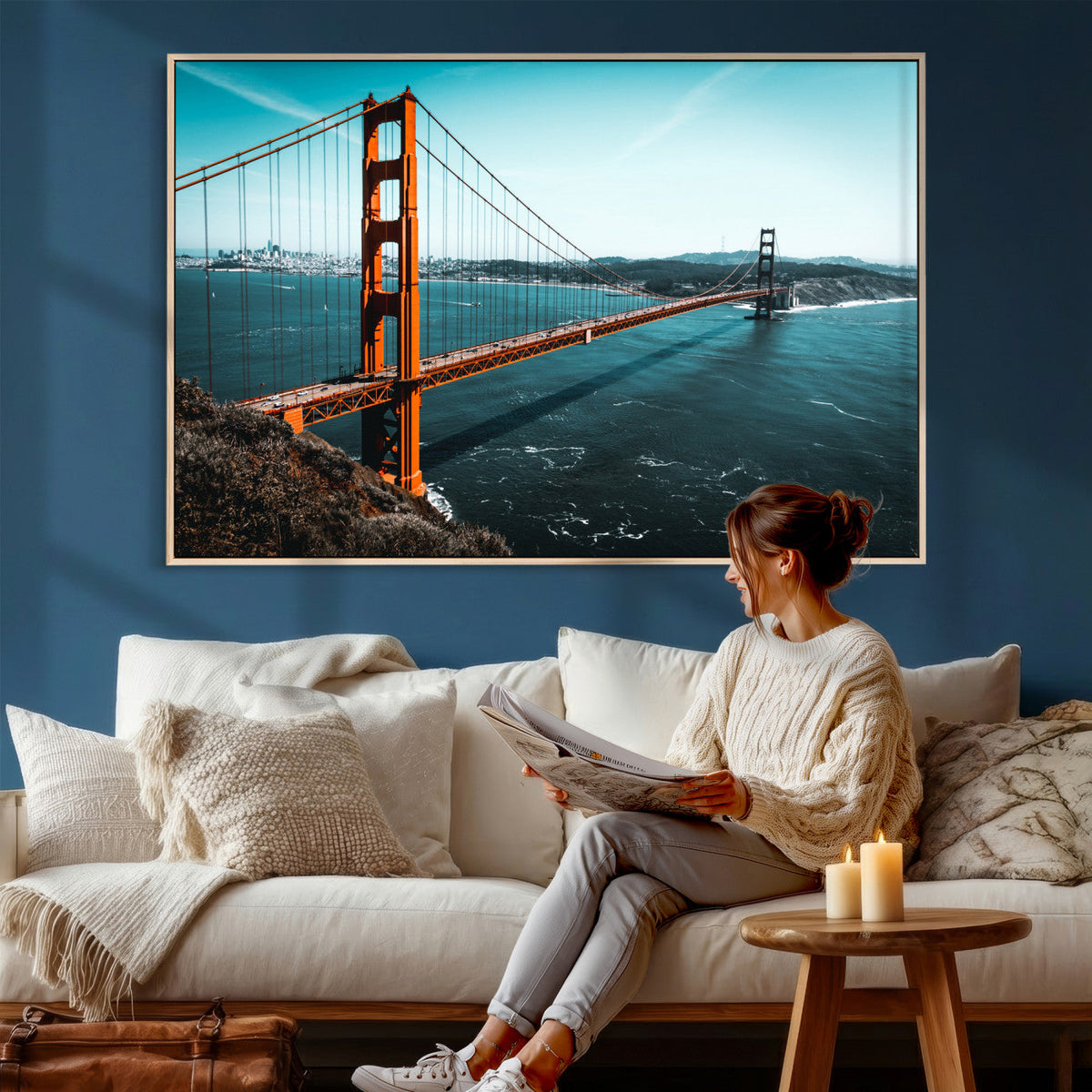 Golden Gate Bridge Wall Art Canvas Print – San Francisco