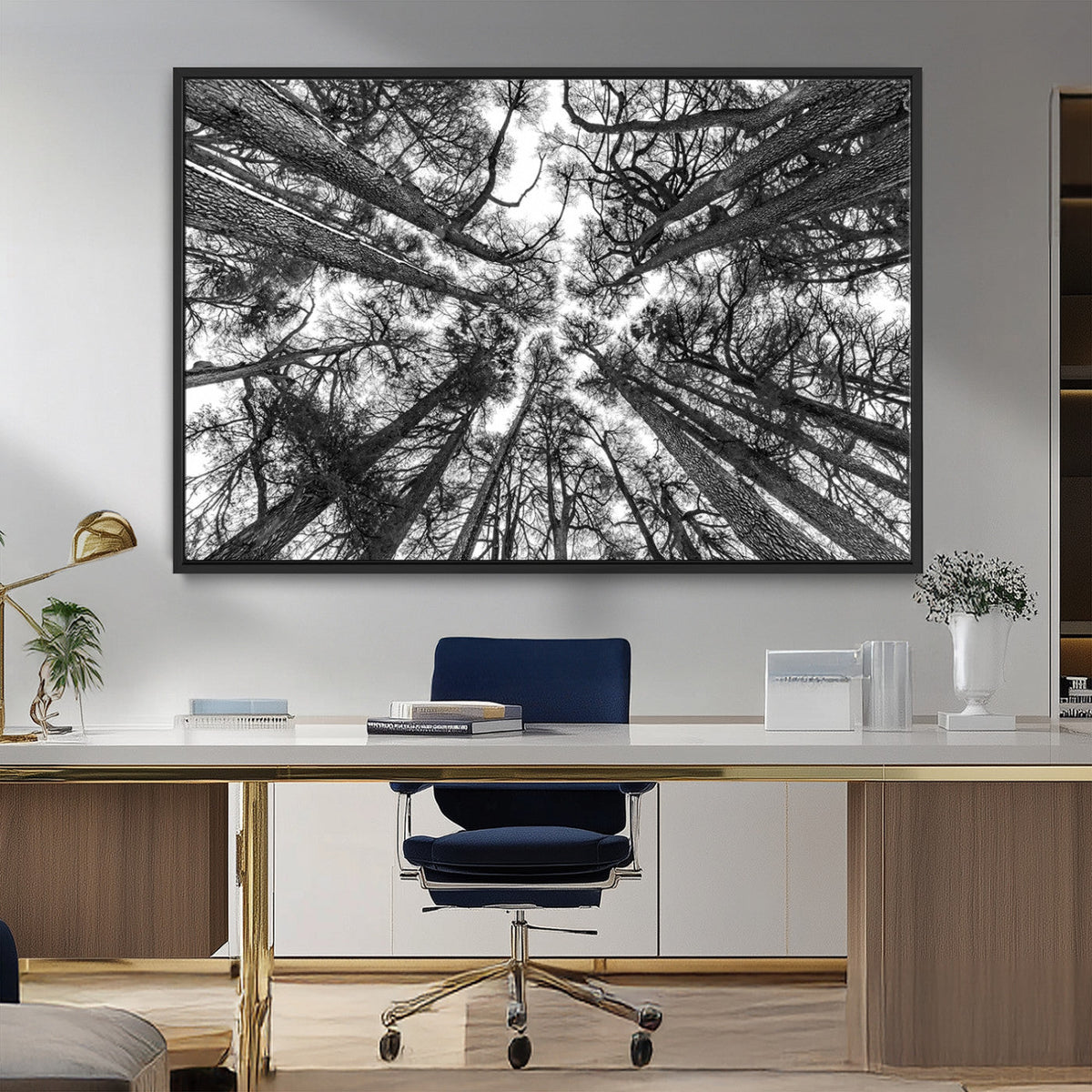 Trees Contemporary Art Canvas Print