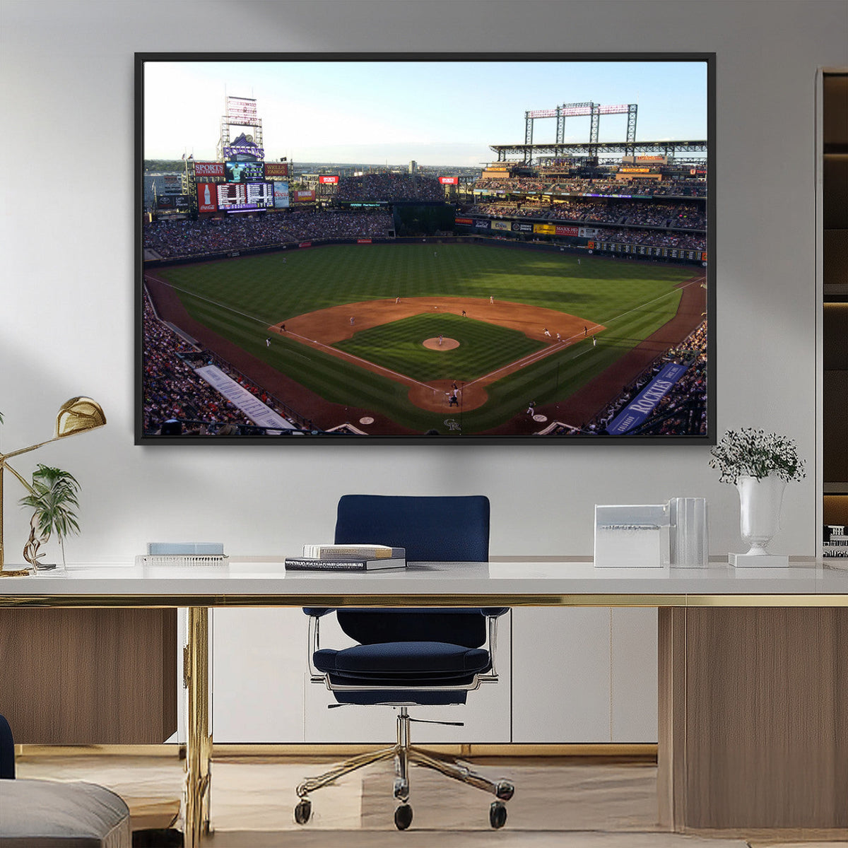 Colorado Rockies Coors Field Wall Art Canvas Print - MLB