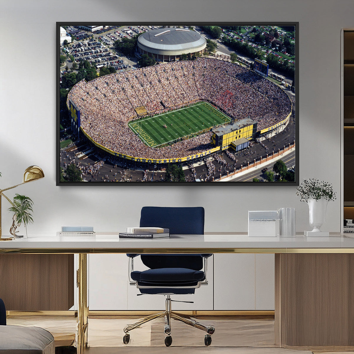 Michigan Wolverines Football Team Print - Ann Arbor Michigan