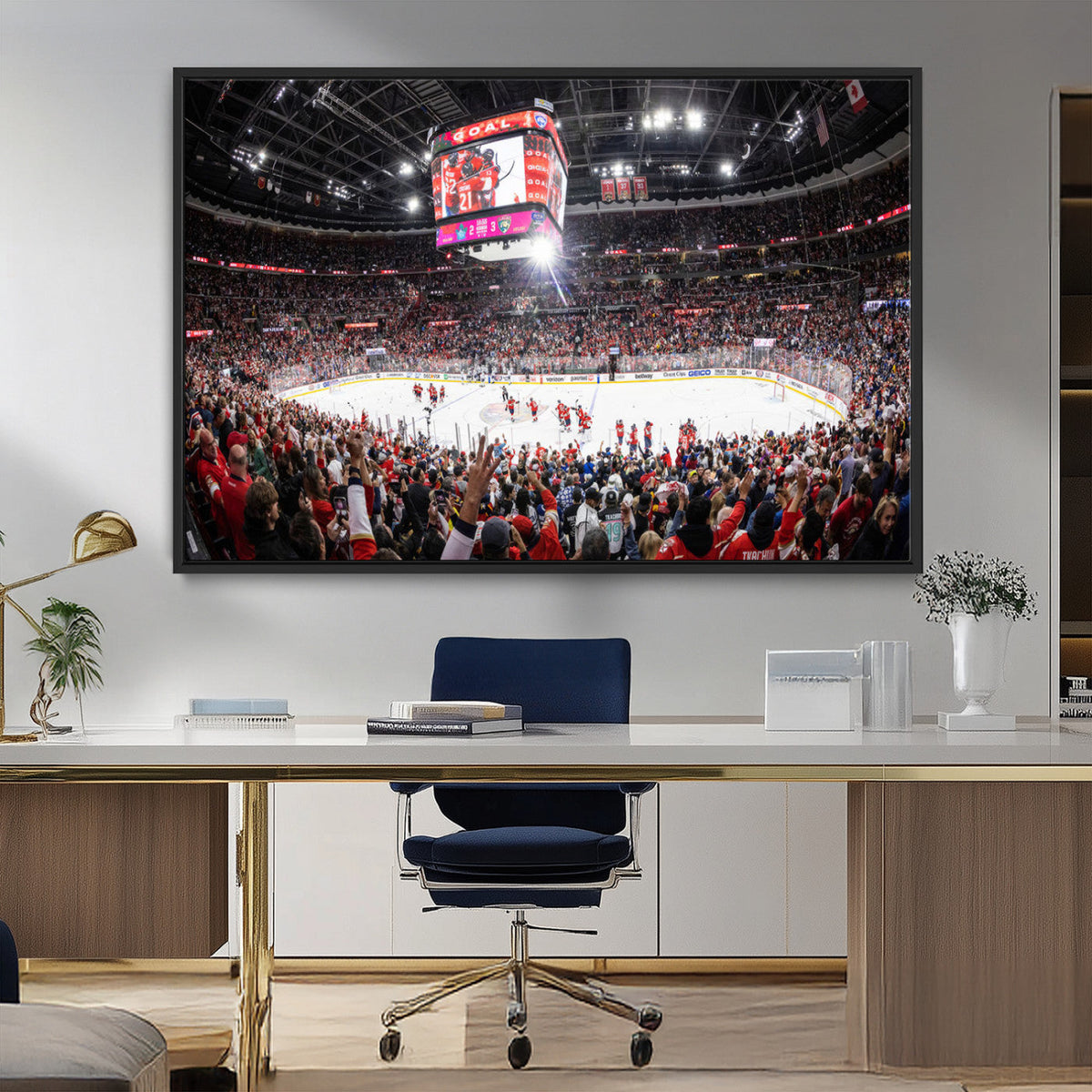 Amerant Bank Arena Wall Art Canvas Print - Basketball Arena