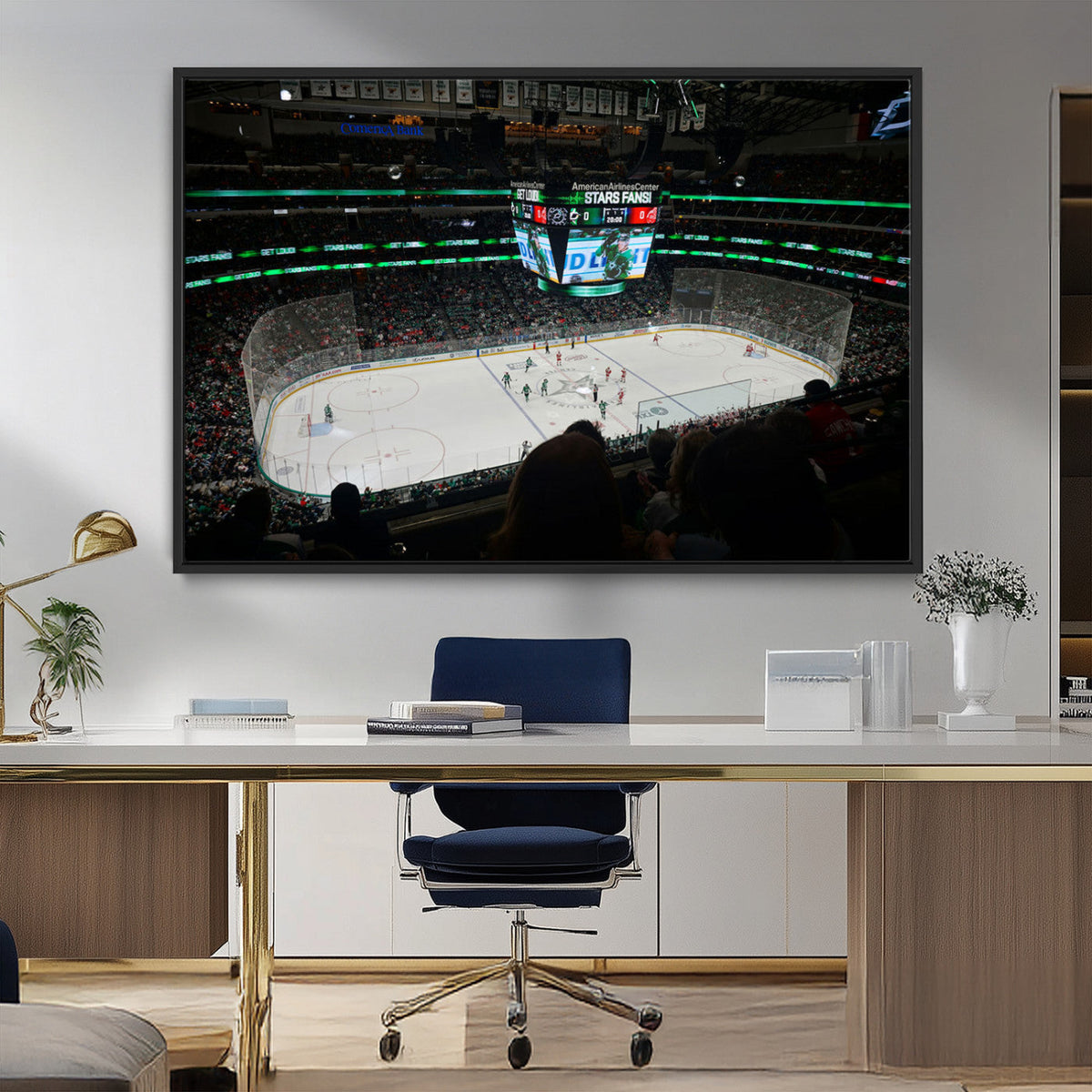 American Airlines Center Dallas Stars Wall Art Canvas Print