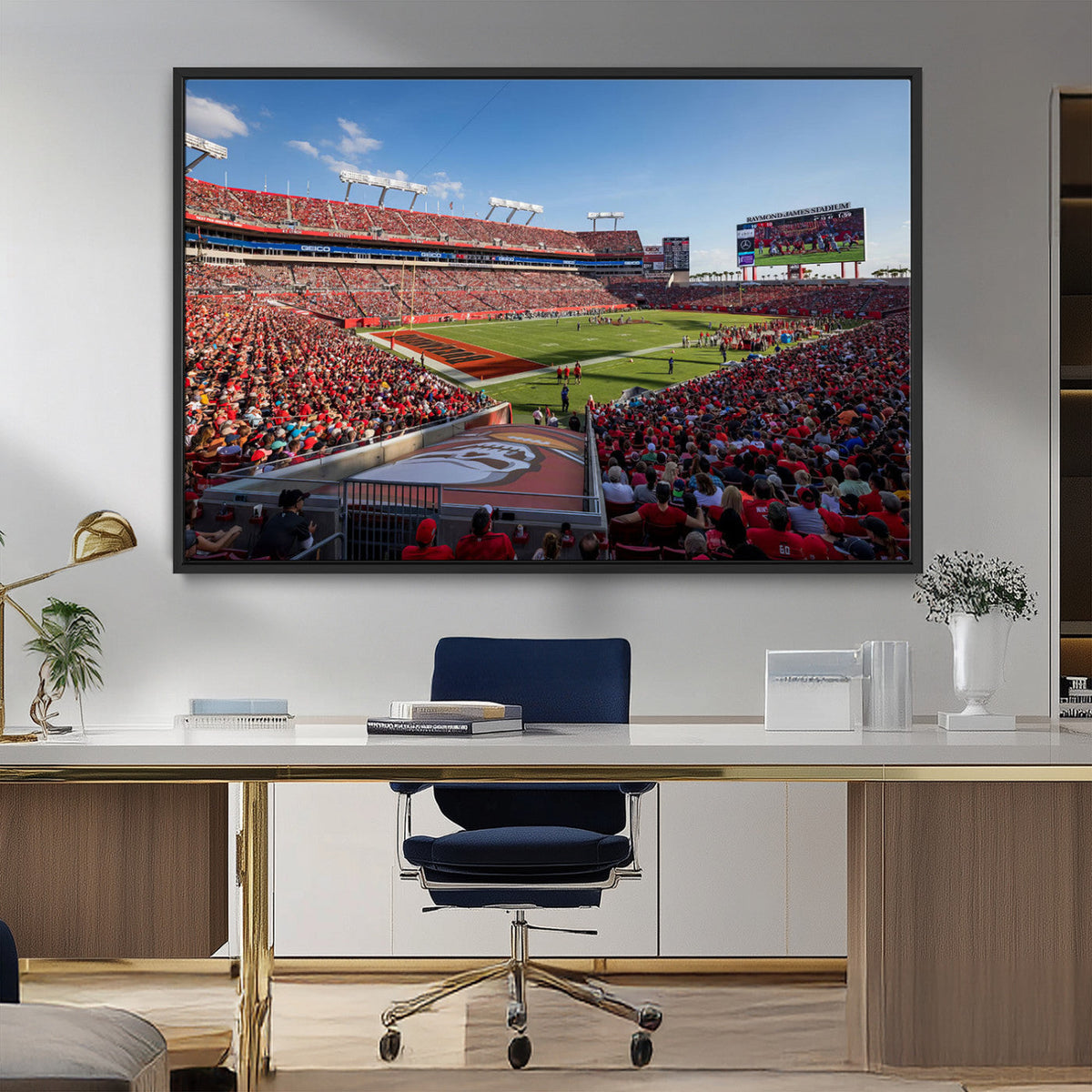 Florida Tampa Raymond James Stadium Wall Art Canvas Print -