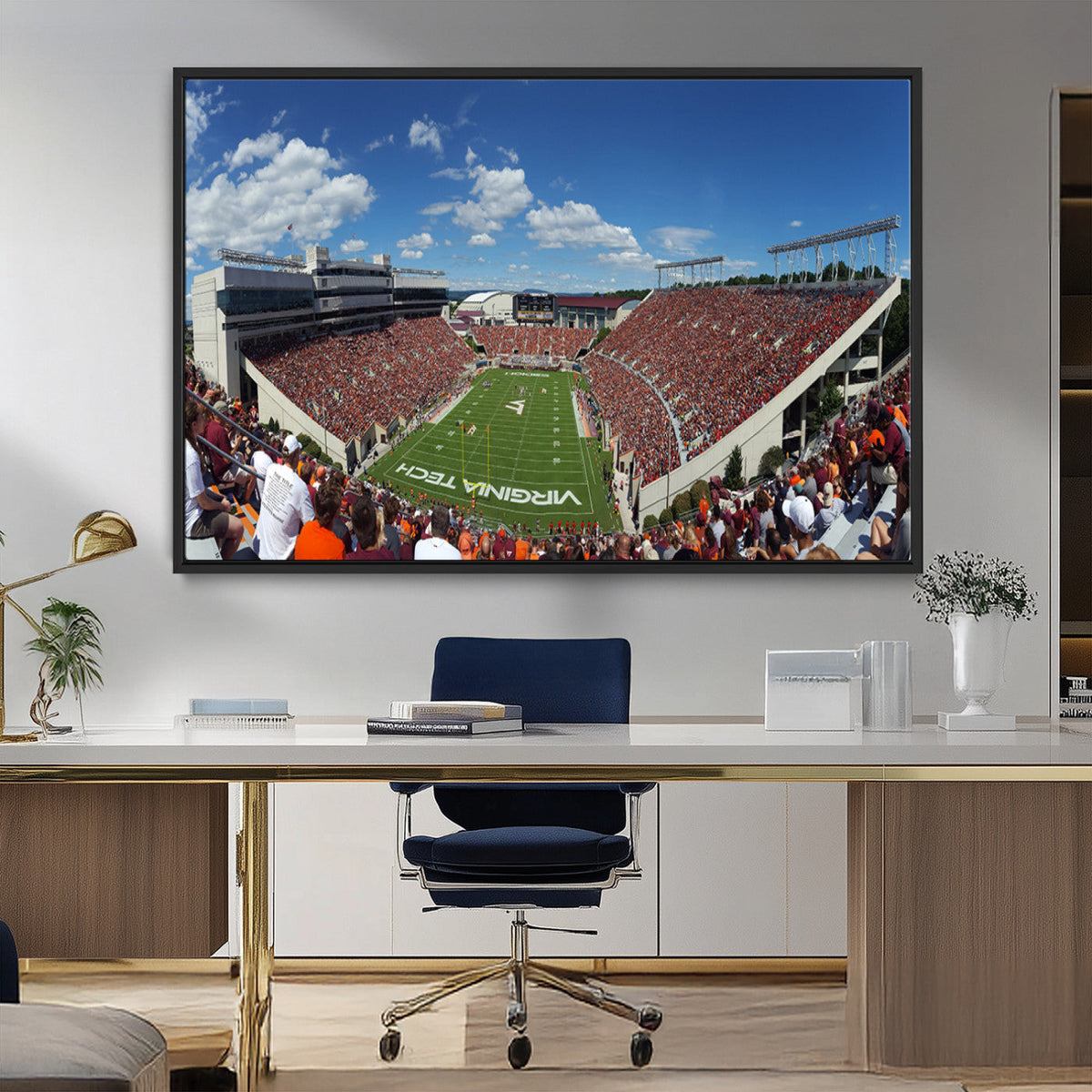 Virginia Tech Hokies Football Team Print - Blacksburg Lane