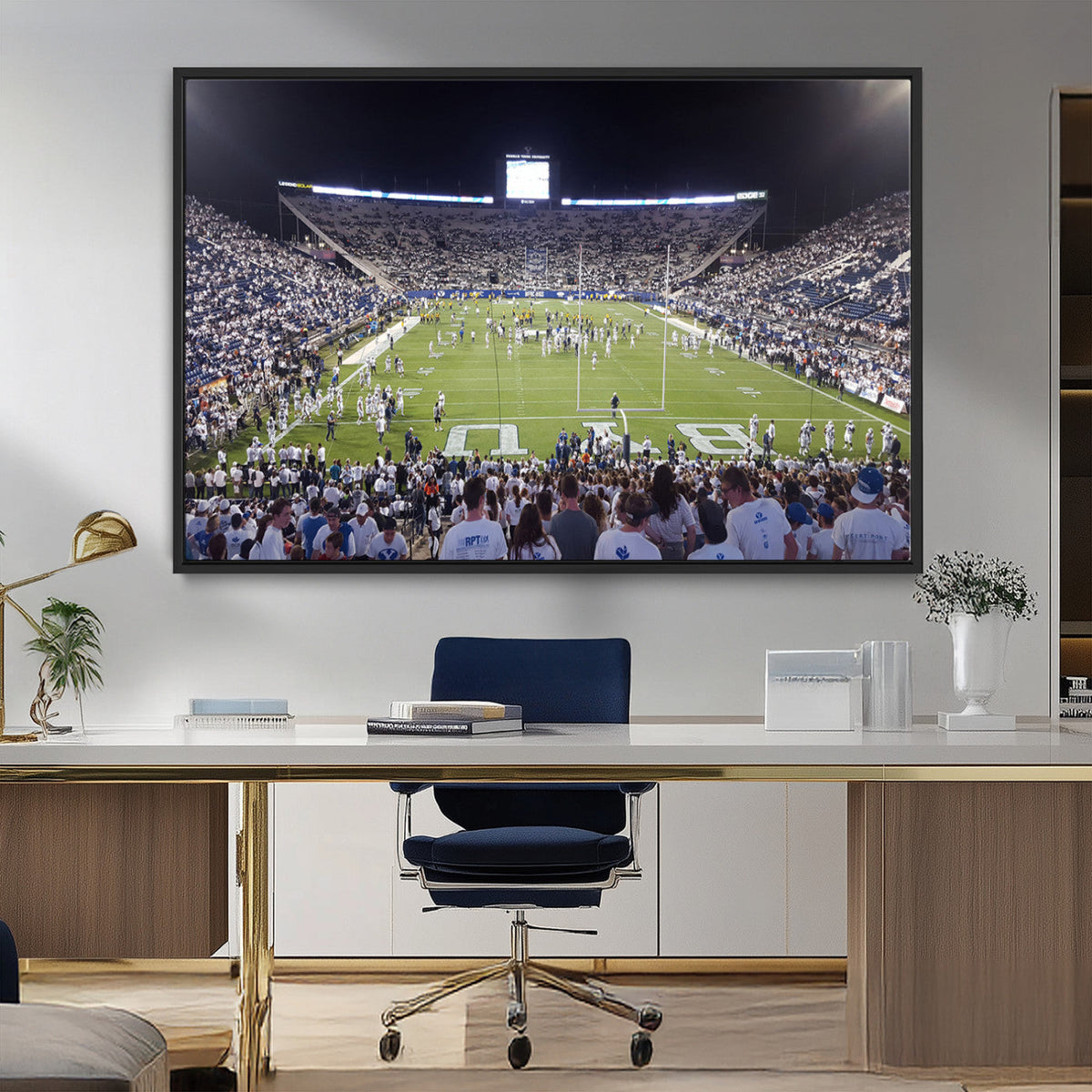 Brigham Young University Cougars Football Print Canvas -