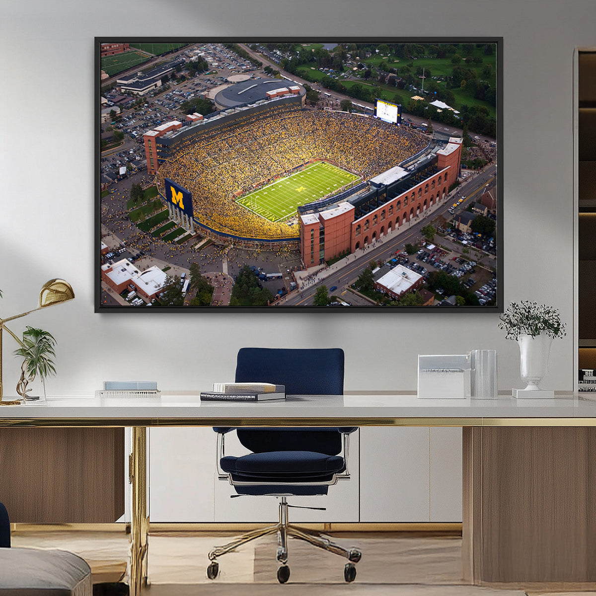University of Michigan Wolverines Football Team Print - Ann