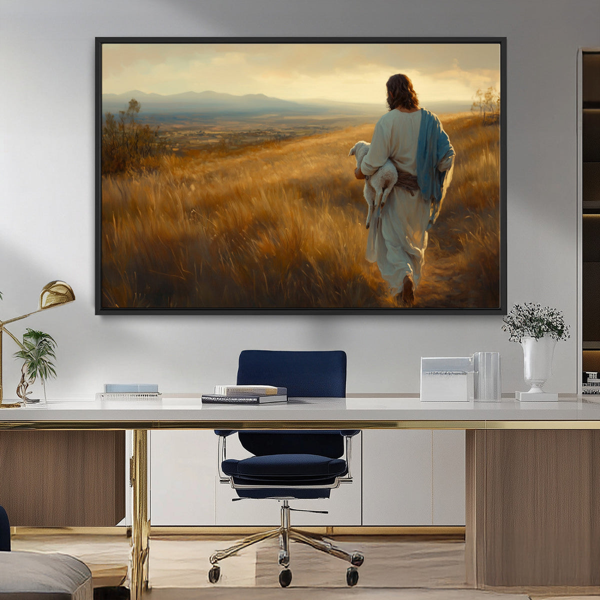 Jesus the Good Shepherd Wall Art Canvas Print -