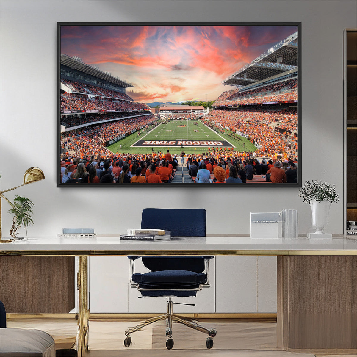 Oregon State Beavers Football Team Print - Corvallis Reser