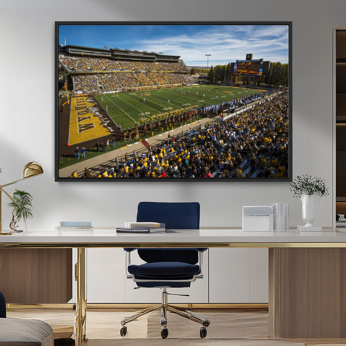 University of Wyoming Cowboys Football Team Print - Laramie
