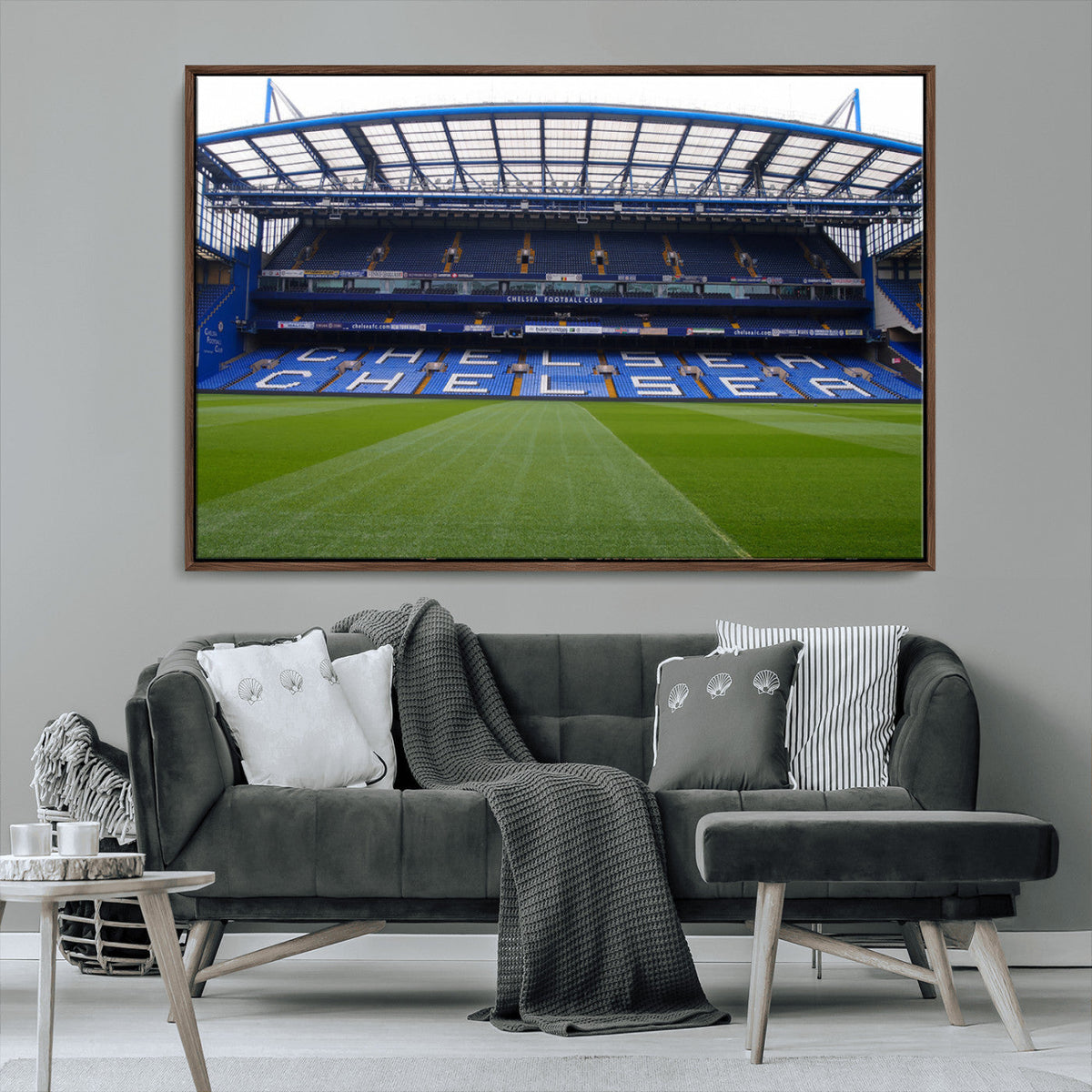 Chelsea FC Soccer Team Print - Stamford Bridge Stadium Wall