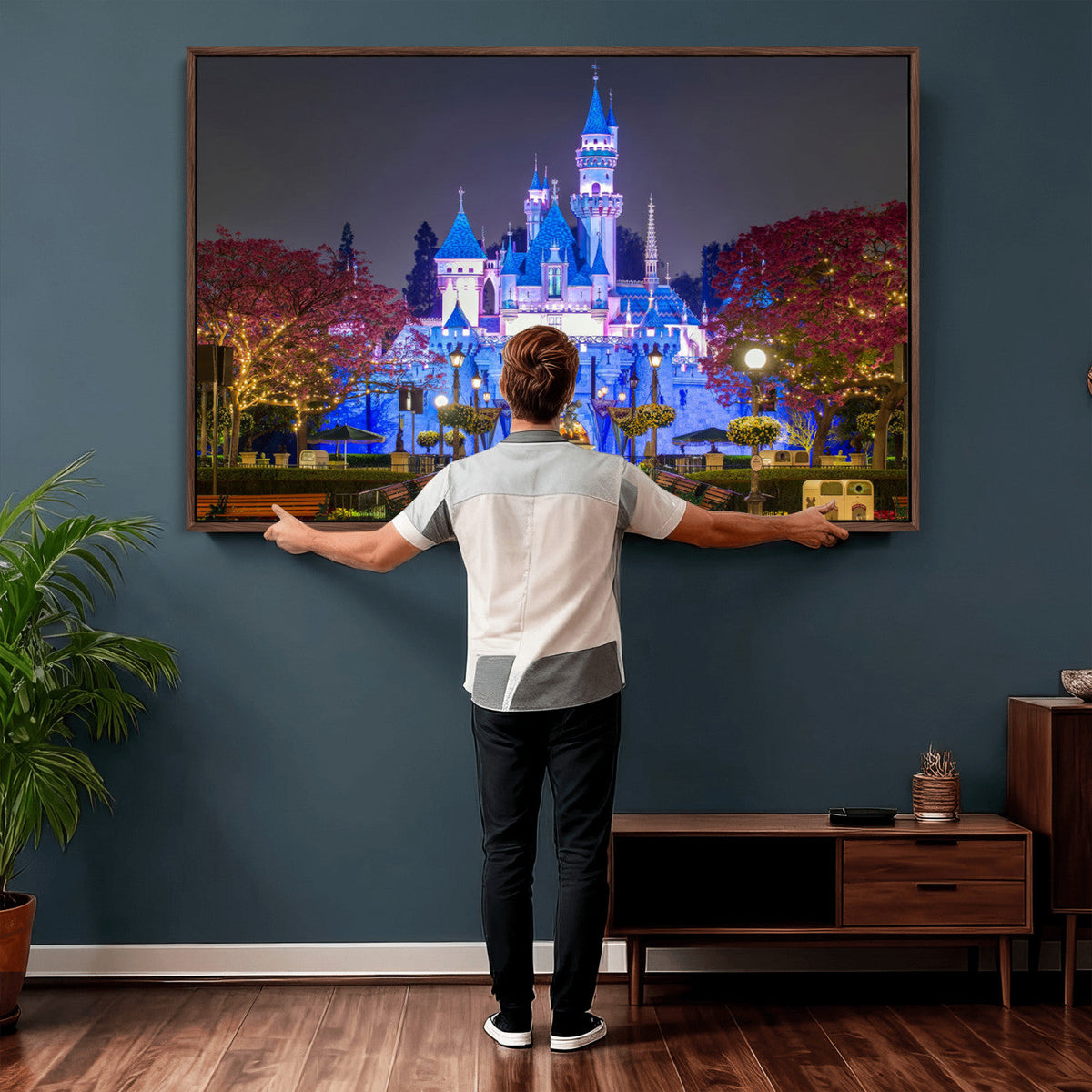 Disney Castle Wall Art Canvas Print – Magical Fairytale