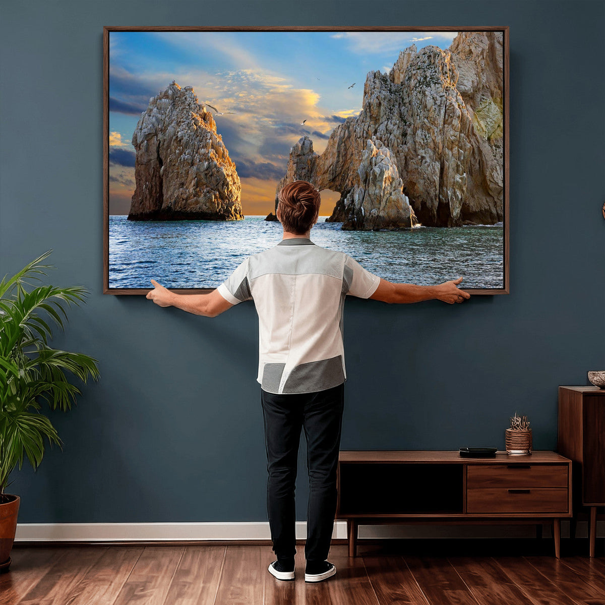 The Arch Cabo San Lucas Ocean Arch Wall Art Canvas Print,
