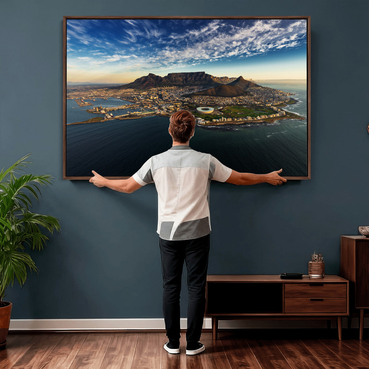 Cape Town Skyline Wall Art Canvas Print – Table Mountain