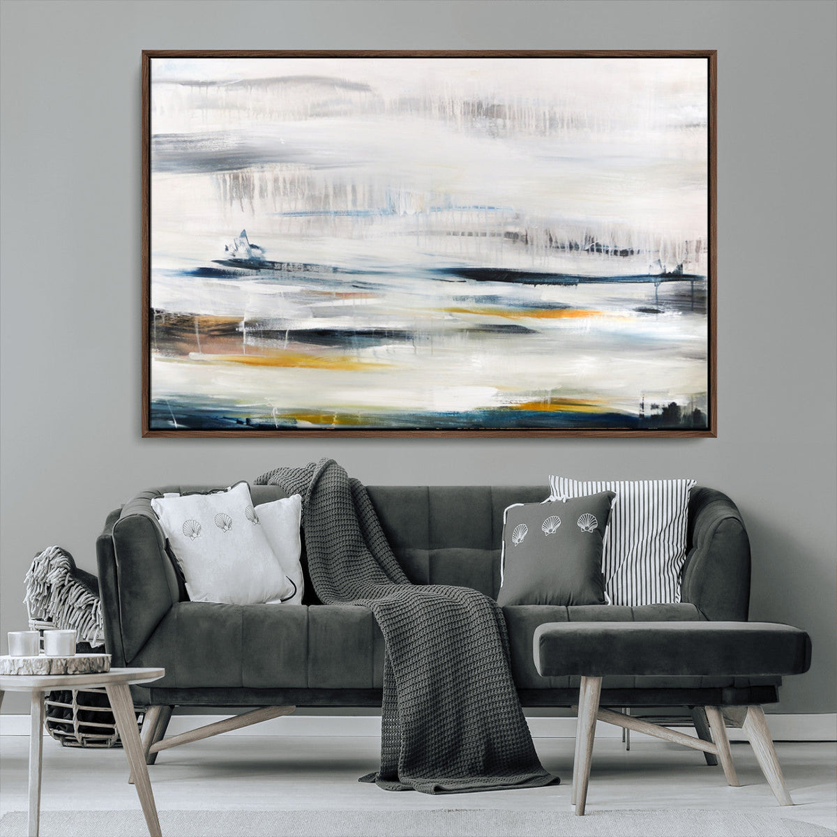 Soft Color Abstract Canvas Print
