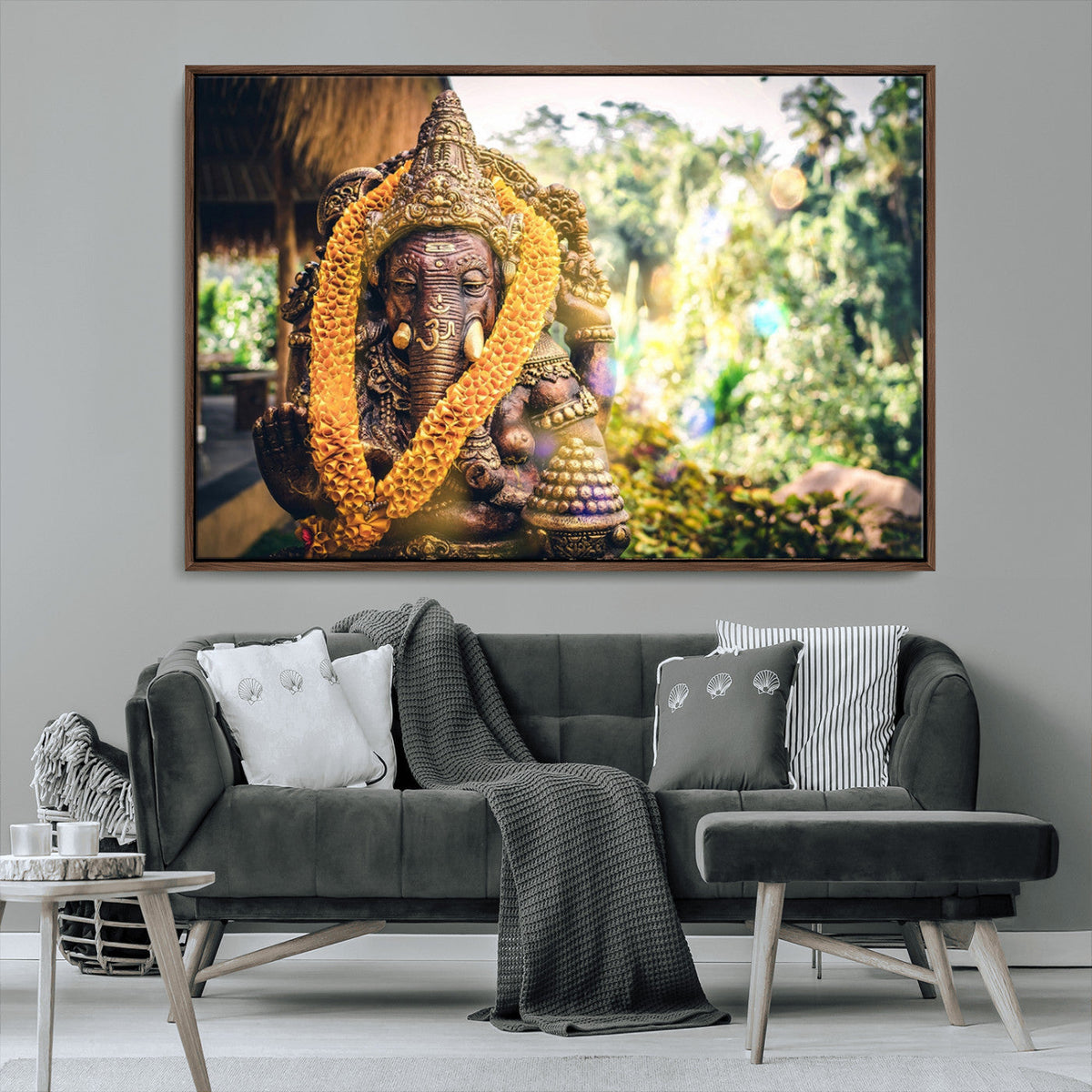 Hinduism Statue Wall Art Canvas Print