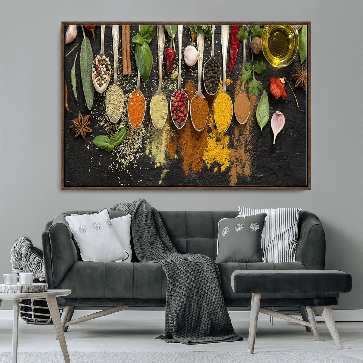 Kitchen Spice Wall Art Canvas Print