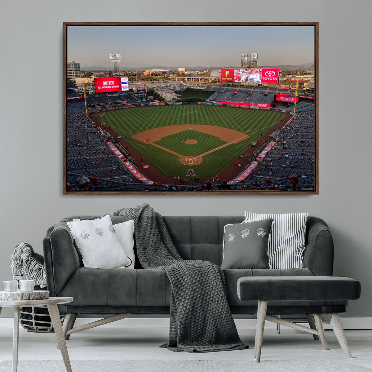 Los Angeles Angels Baseball Canvas Print - Anaheim Angel