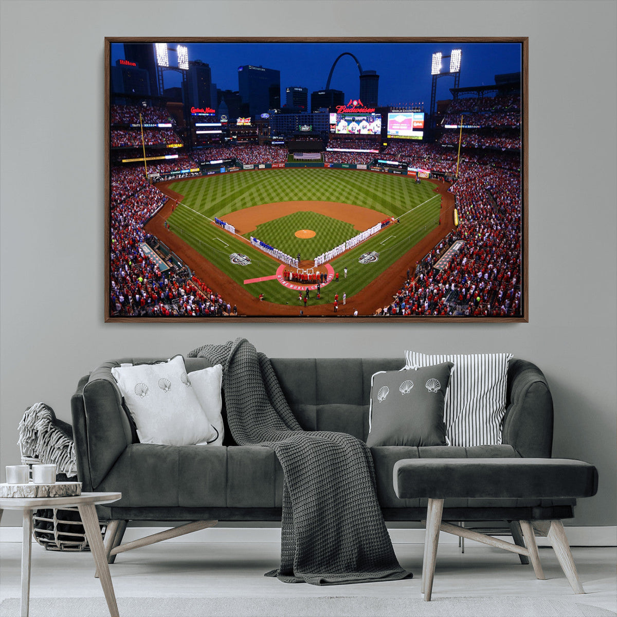 St. Louis Cardinals Baseball Team Print - Busch Stadium Wall