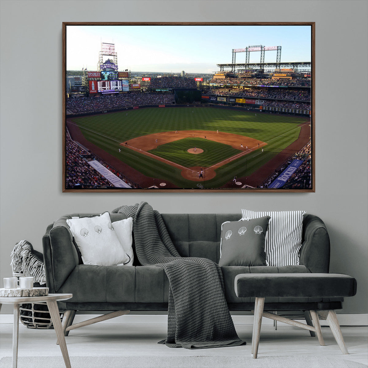 Colorado Rockies Coors Field Wall Art Canvas Print - MLB