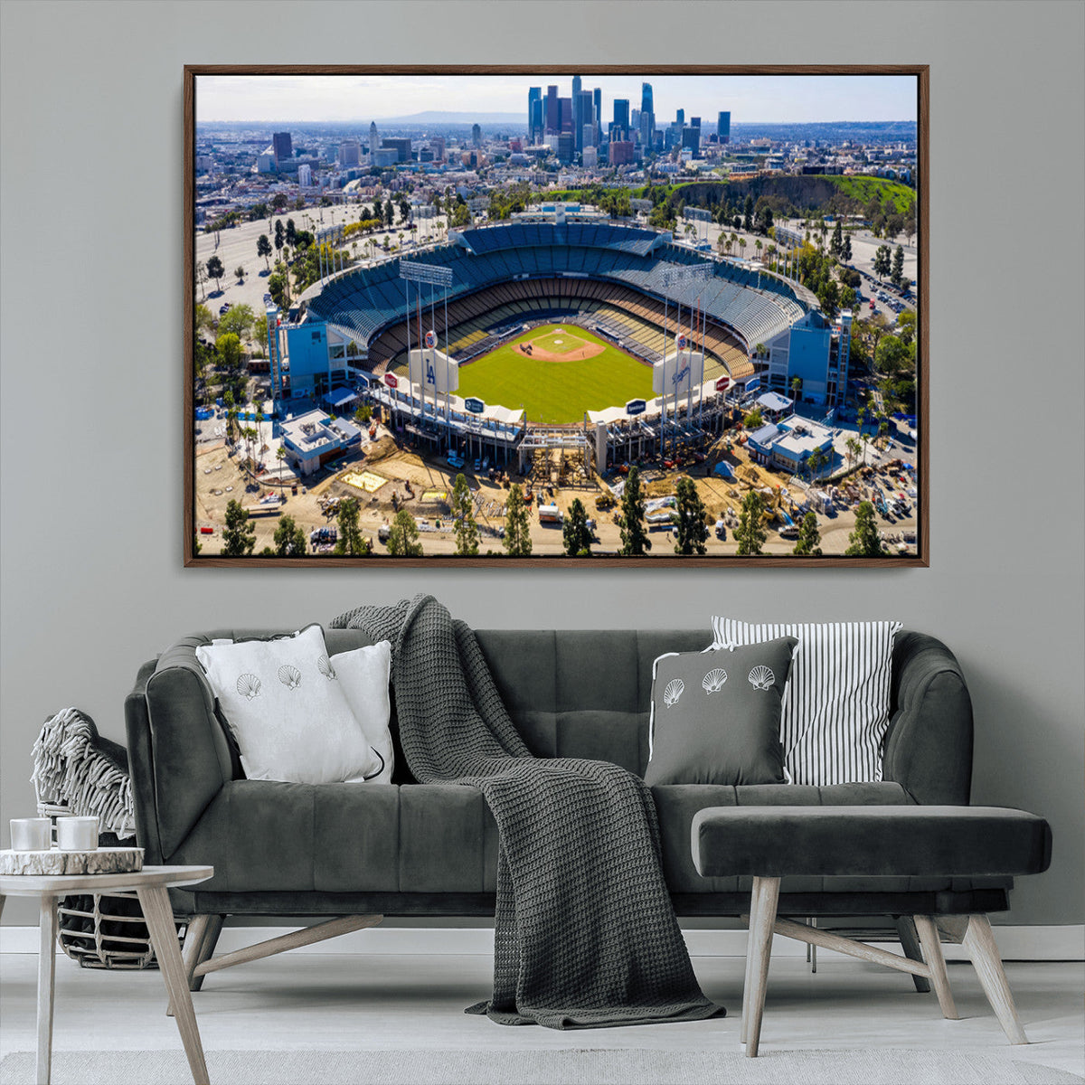 Los Angeles Dodgers Dodger Stadium Wall Art Canvas Print -