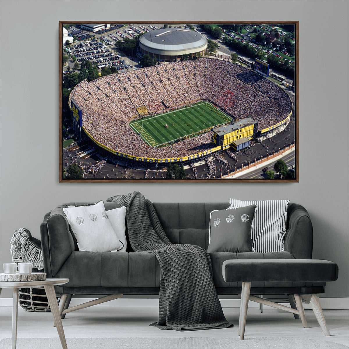 Michigan Wolverines Football Team Print - Ann Arbor Michigan