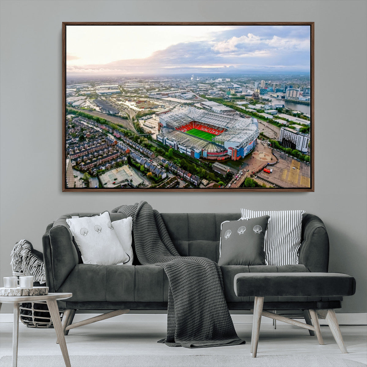 Old Trafford Manchester United Stadium Wall Art Canvas Print