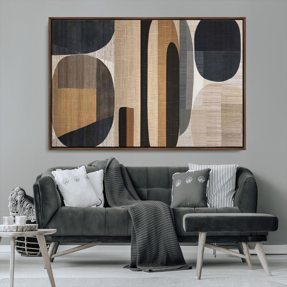 Wabi Sabi Canvas Print - Geometric Abstract Wall Art Canvas