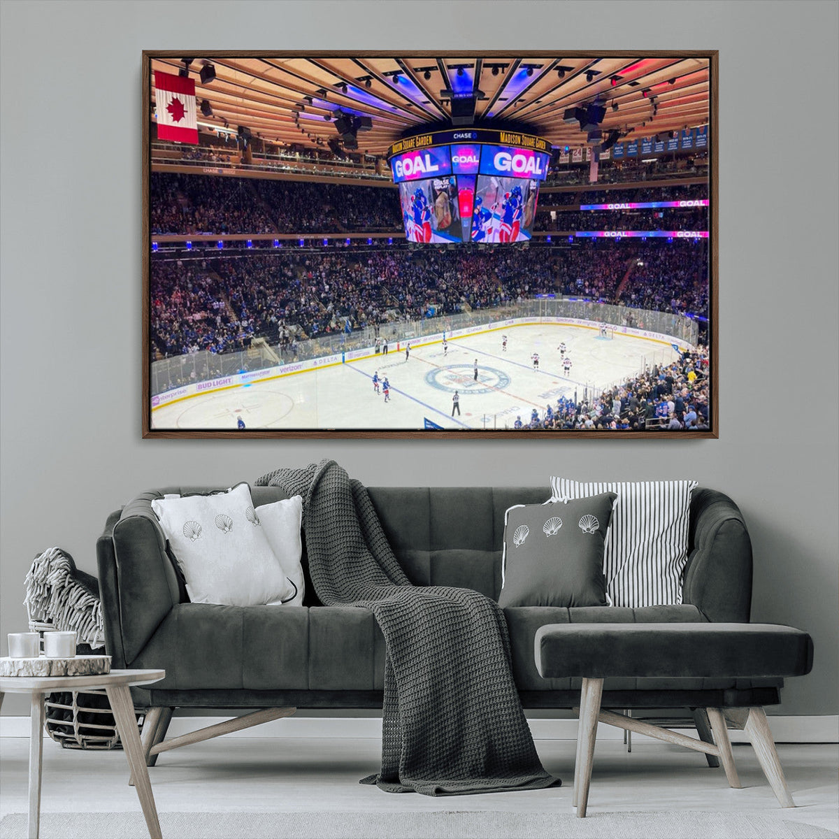 Madison New York Rangers Hockey Stadium Wall Art Canvas