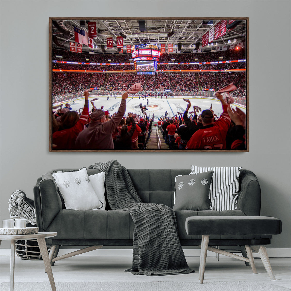 Carolina Hurricanes Ice Hockey Stadium Wall Art, Carolina