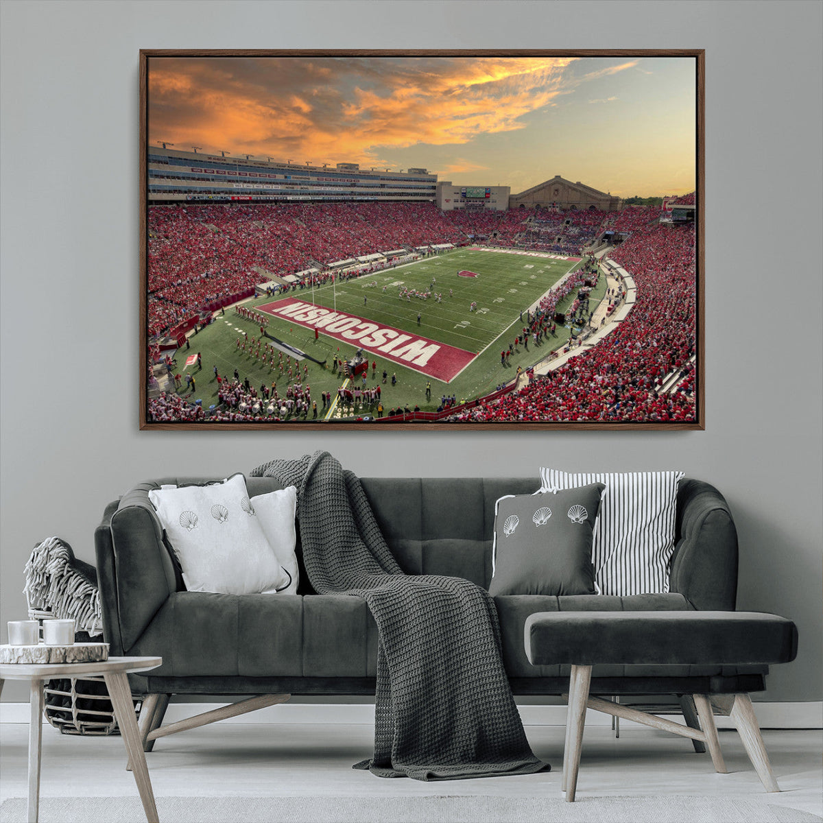 Camp Randall Stadium Wisconsin Badgers Large Wall Art Canvas