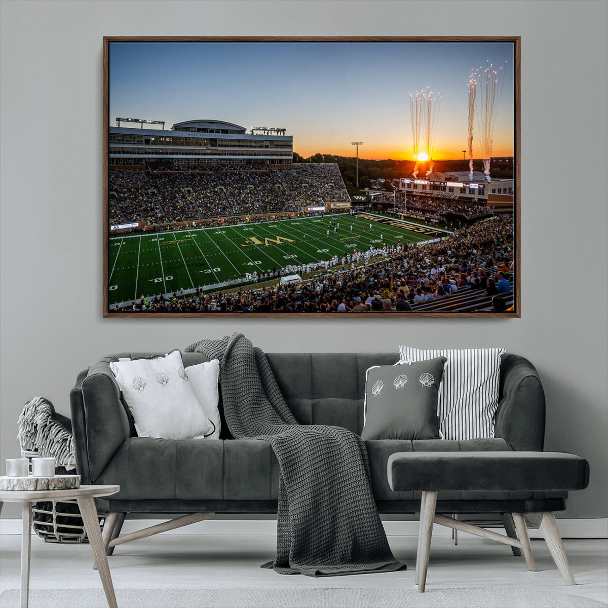 Demon Deacons Football Team Print Canvas- Winston-Salem