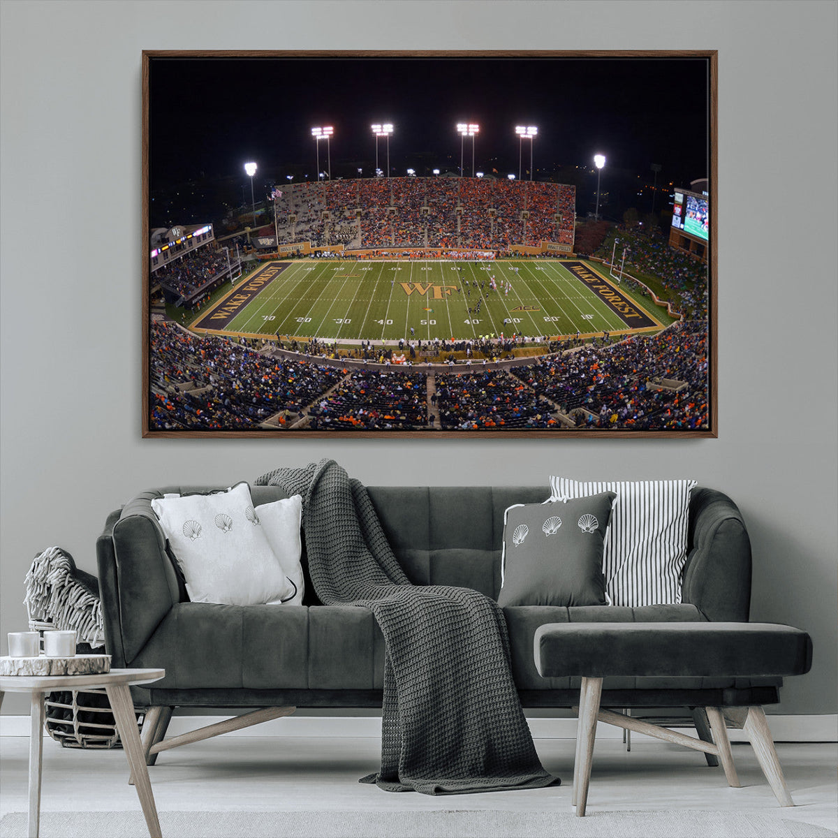 Demon Deacons Print Canvas, Football Team Print -