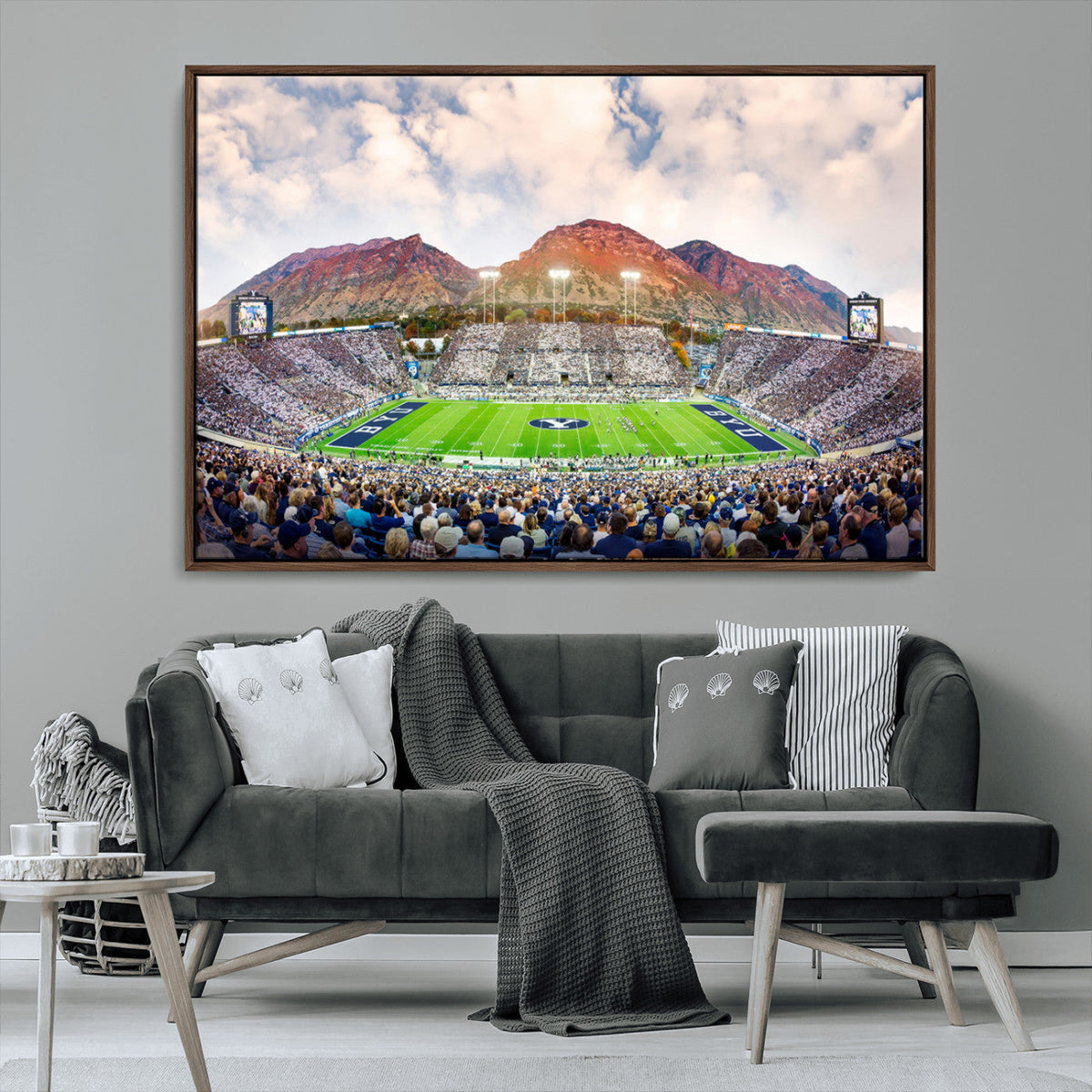 Brigham Young University Cougars Football Team Print - Provo